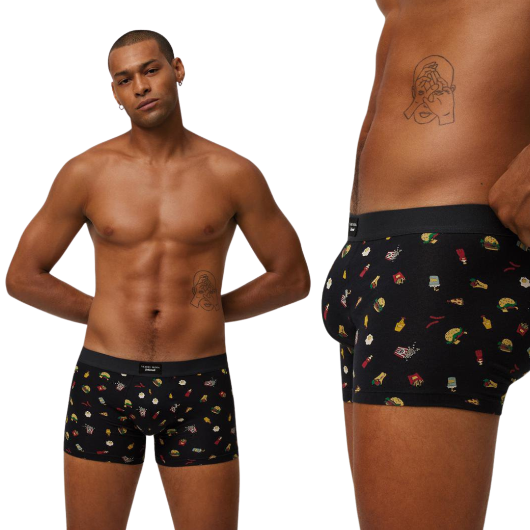 Boxer BI-PACK Uomo in cotone fantasia fast food