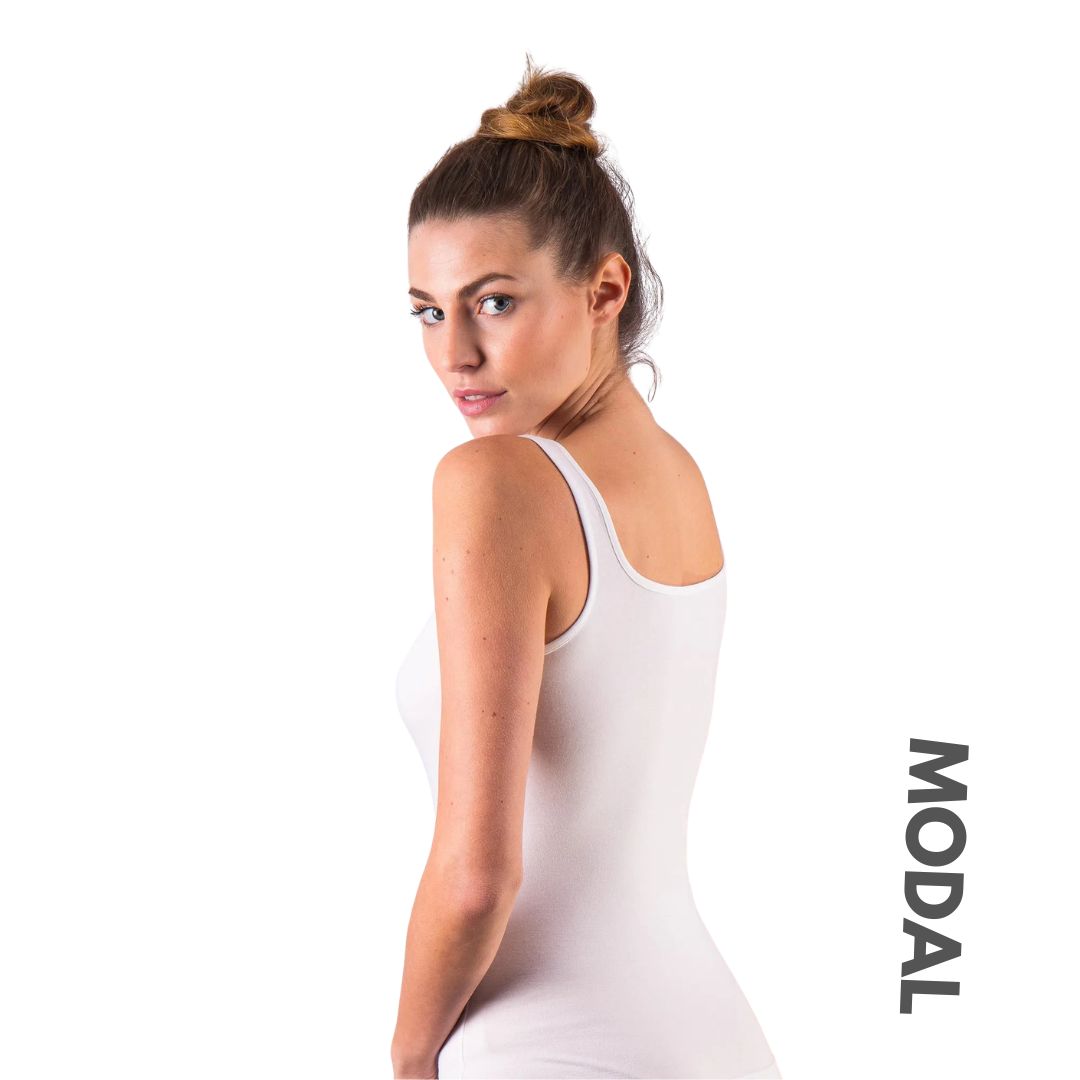 Canotta Spalla larga in Modal Tencel