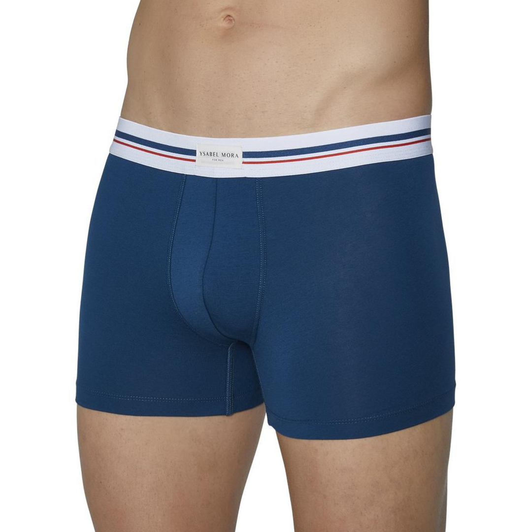 Boxer BI-PACK Uomo in cotone fantasia con faro e blu
