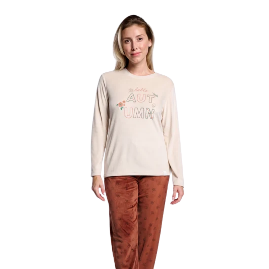 Pigiama in Ciniglia Donna "Hello Autumn"
