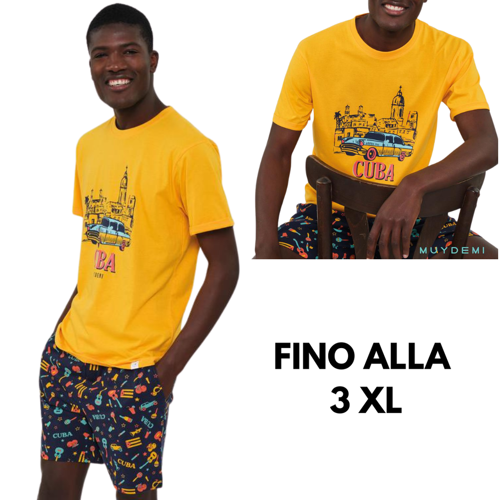 PIGIAMA M/M GIALLO -CUBA-