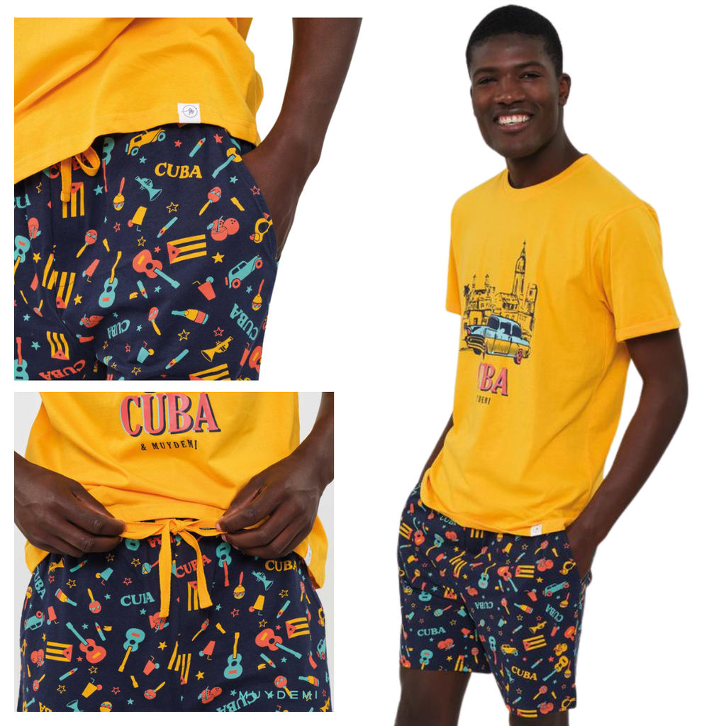 PIGIAMA M/M GIALLO -CUBA-