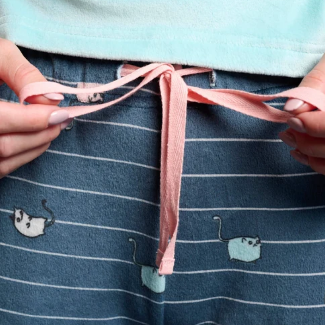Pigiama in Ciniglia Donna "Cat-urday"