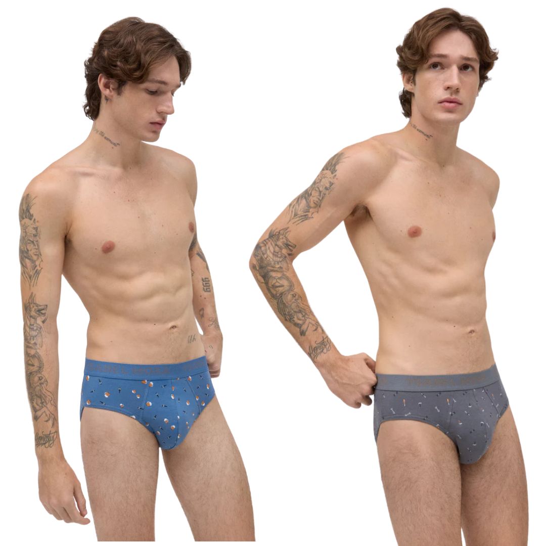 SLIP UOMO YSABEL MORA BI-PACK con birra e attrezzi
