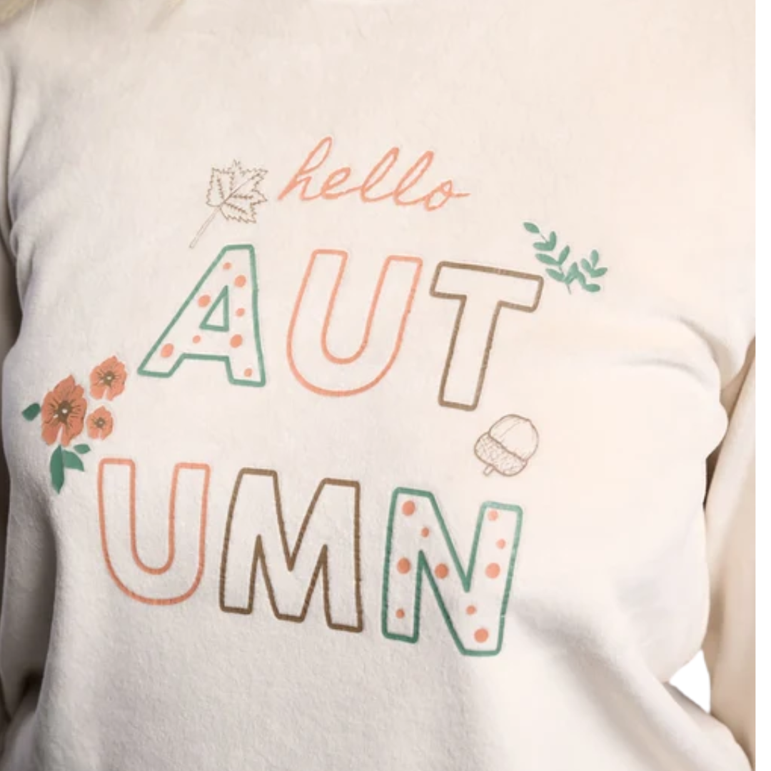 Pigiama in Ciniglia Donna "Hello Autumn"