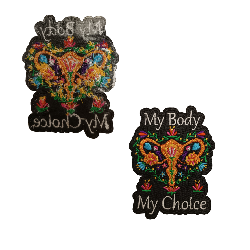 TOPPA RICAMATA TERMOADESIVA "MY BODY MY CHOICE"