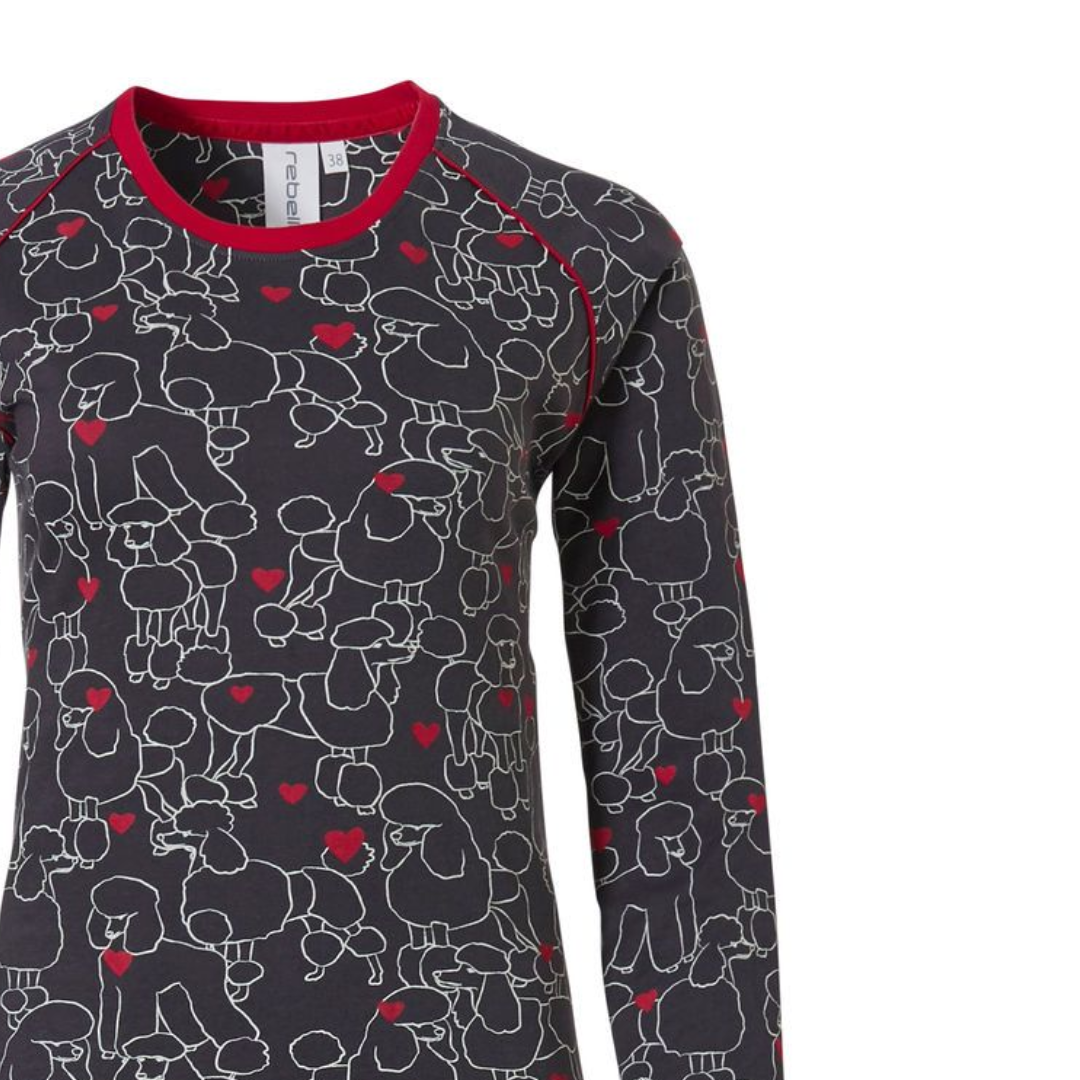 camicia da notte m/l REBELLE barboncino