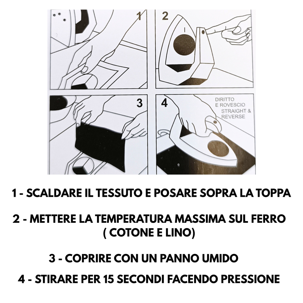 TOPPA RICAMATA TERMOADESIVA CEROTTO "I'M OKAY"