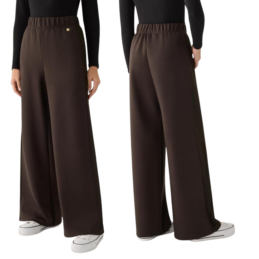 Completo coordinato PANTALONE+ FELPA color cioccolato fondente.