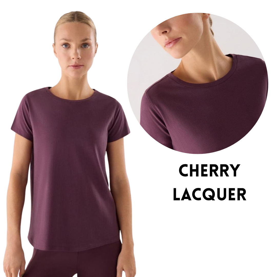 T-Shirt Comfort Active in Misto Cotone – Taglio Arrotondato