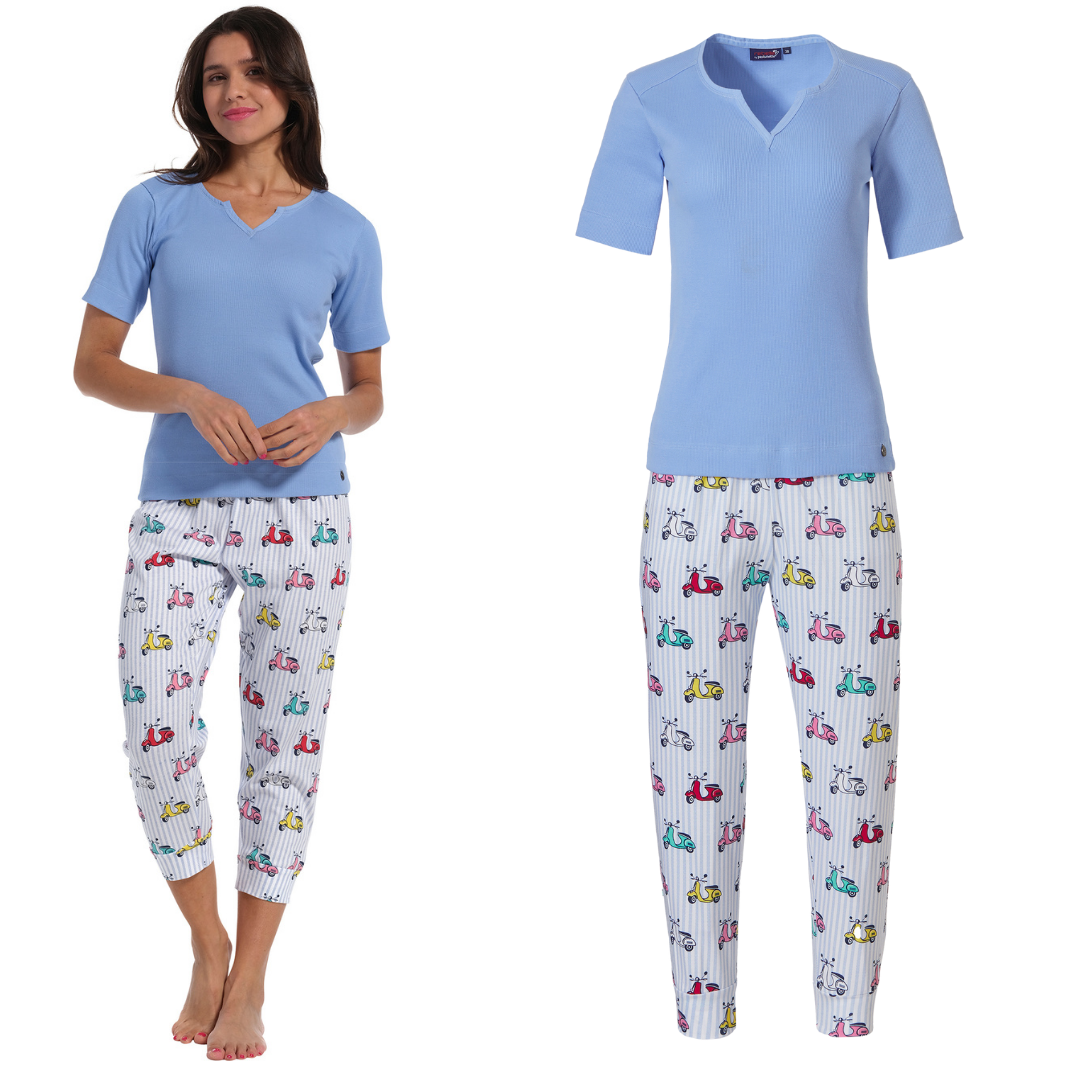 PIGIAMA M/M CELESTE E PINOCCHIETTI CON VESPA