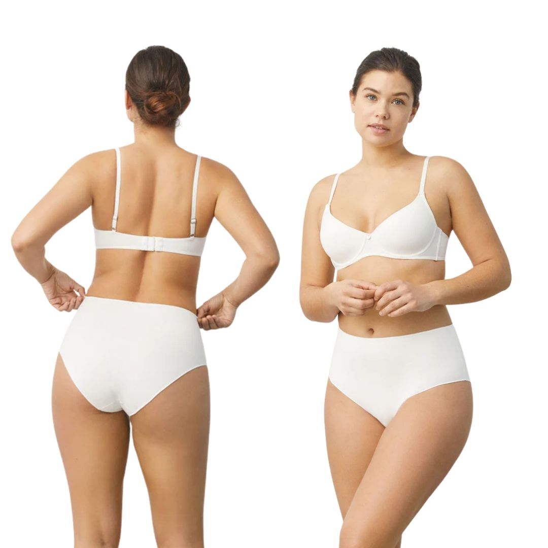 Slip Maxi Donna a vita alta in cotone con tassello in spugna