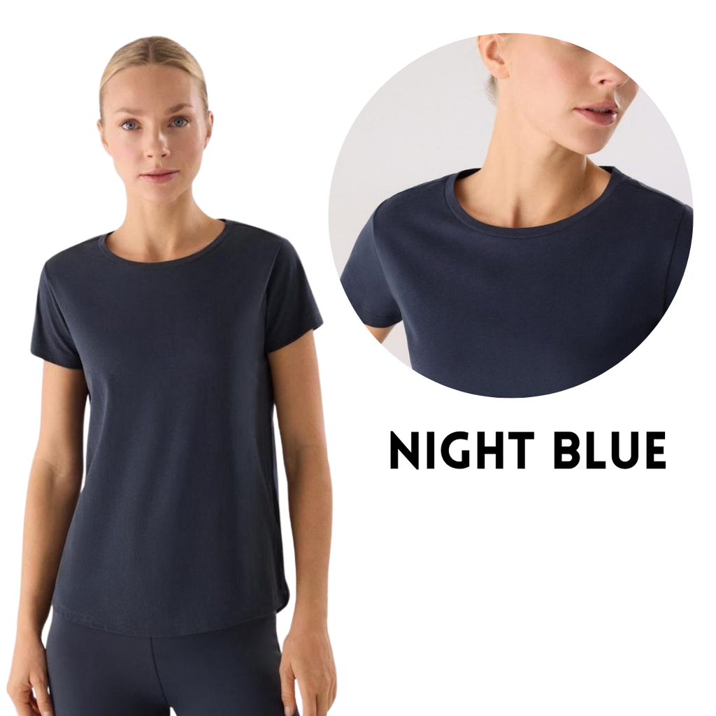 T-Shirt Comfort Active in Misto Cotone – Taglio Arrotondato