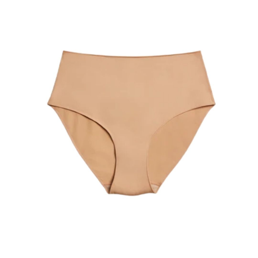 Slip Maxi Donna a vita alta in cotone con tassello in spugna