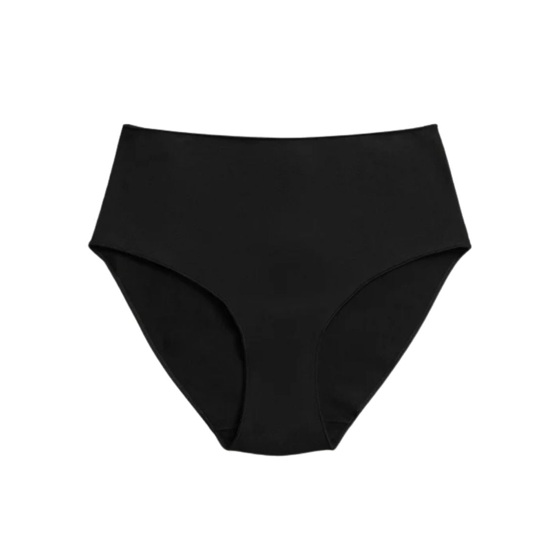 Slip Maxi Donna a vita alta in cotone con tassello in spugna