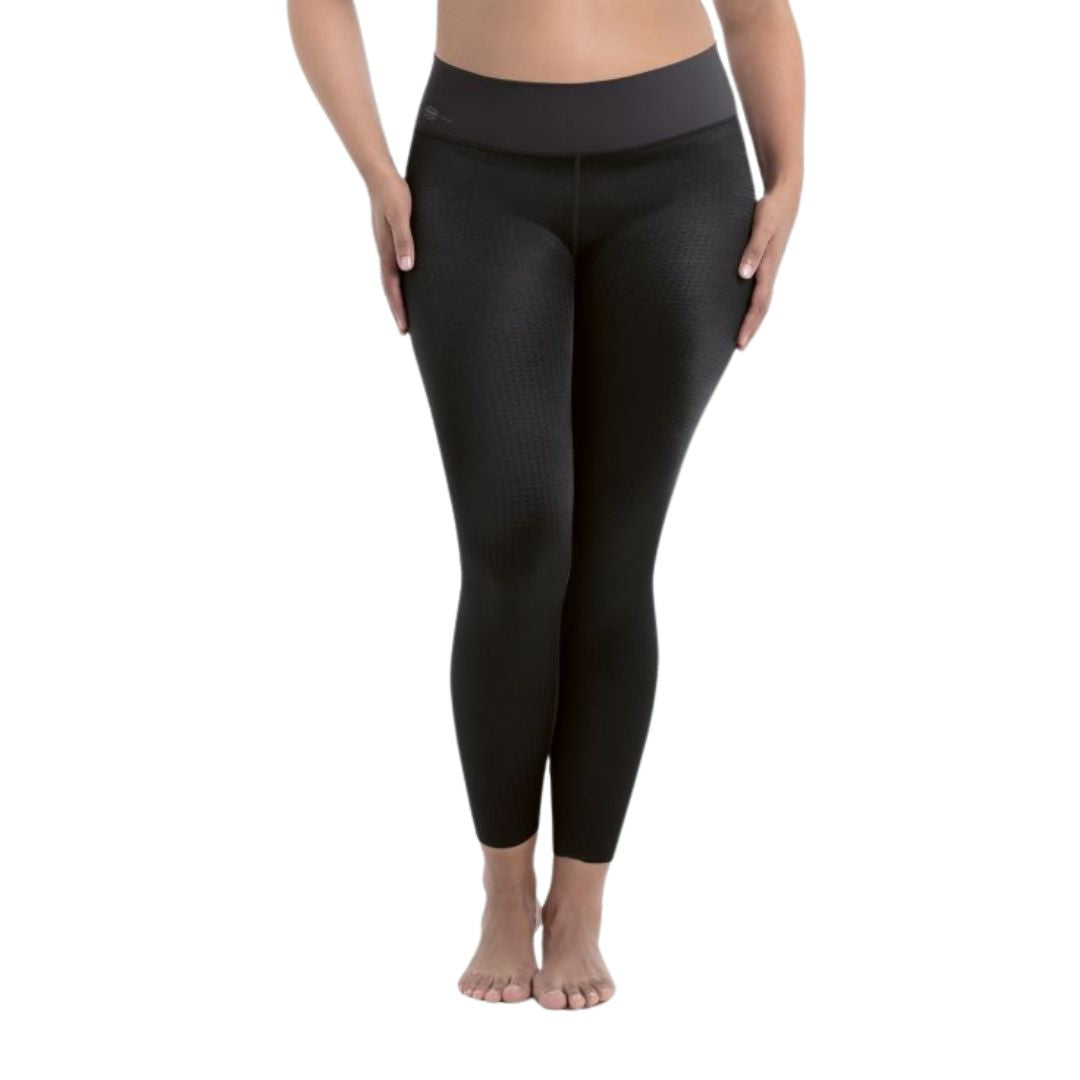 Leggings massaggiante Sport Donna con fascia alta avvolgente
