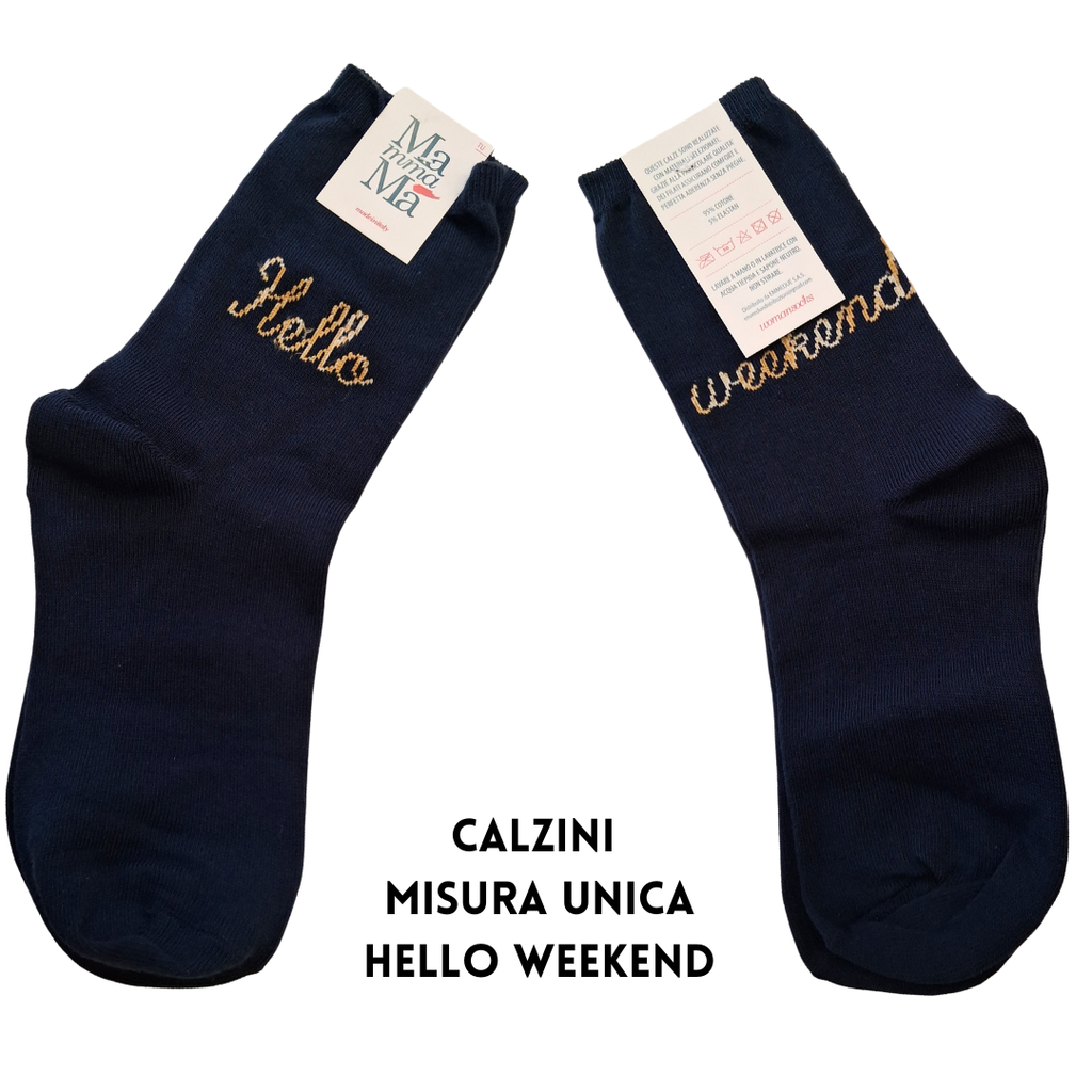 Box 3 Pack Calzini "Mamma Ma" – Hello Weekend, Ciao Amore, Sti Ca