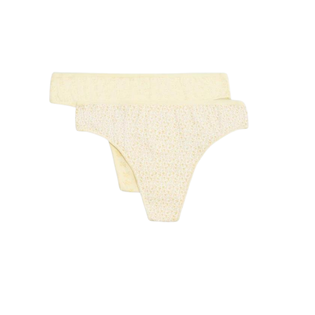 TANGA BI-PACK  GIALLO - ROSA - CELESTE