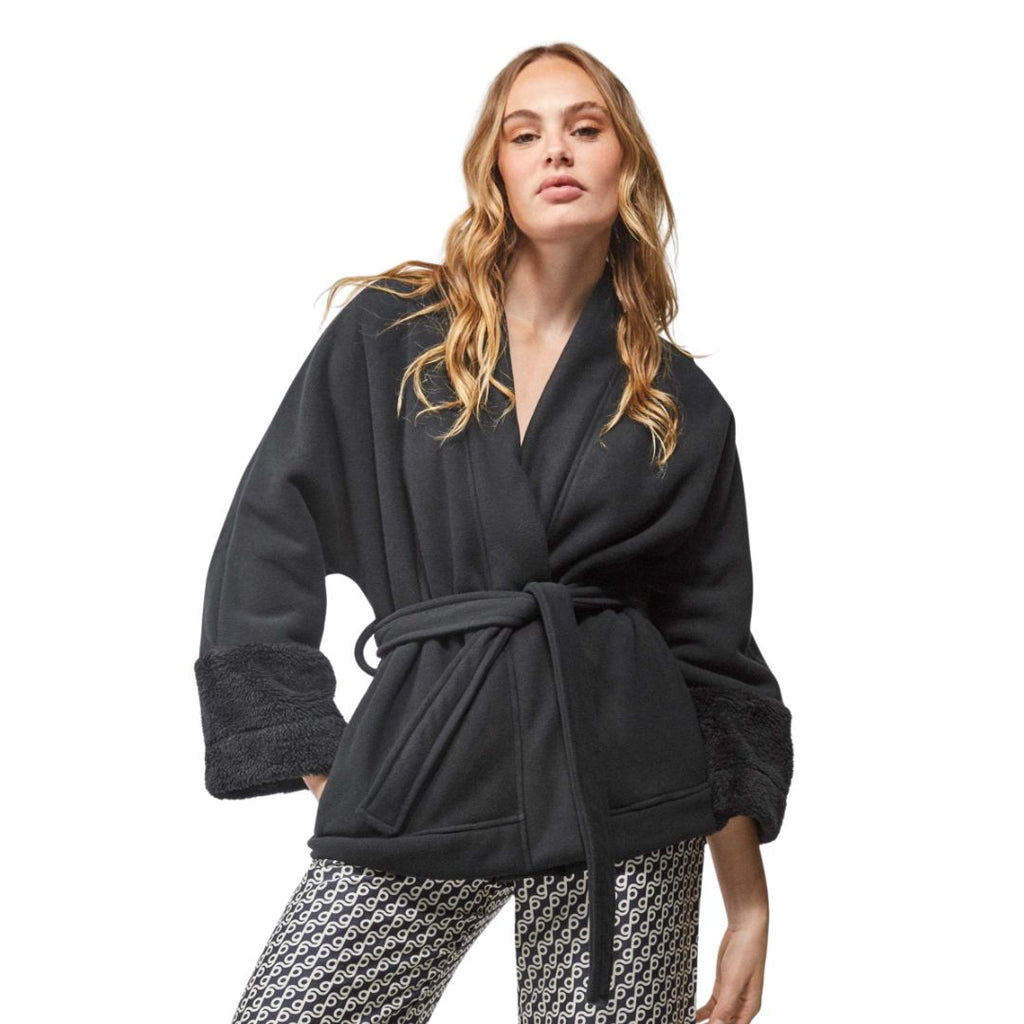 GIACCA KIMONO IN PILE EFFETTO PELLICCIA