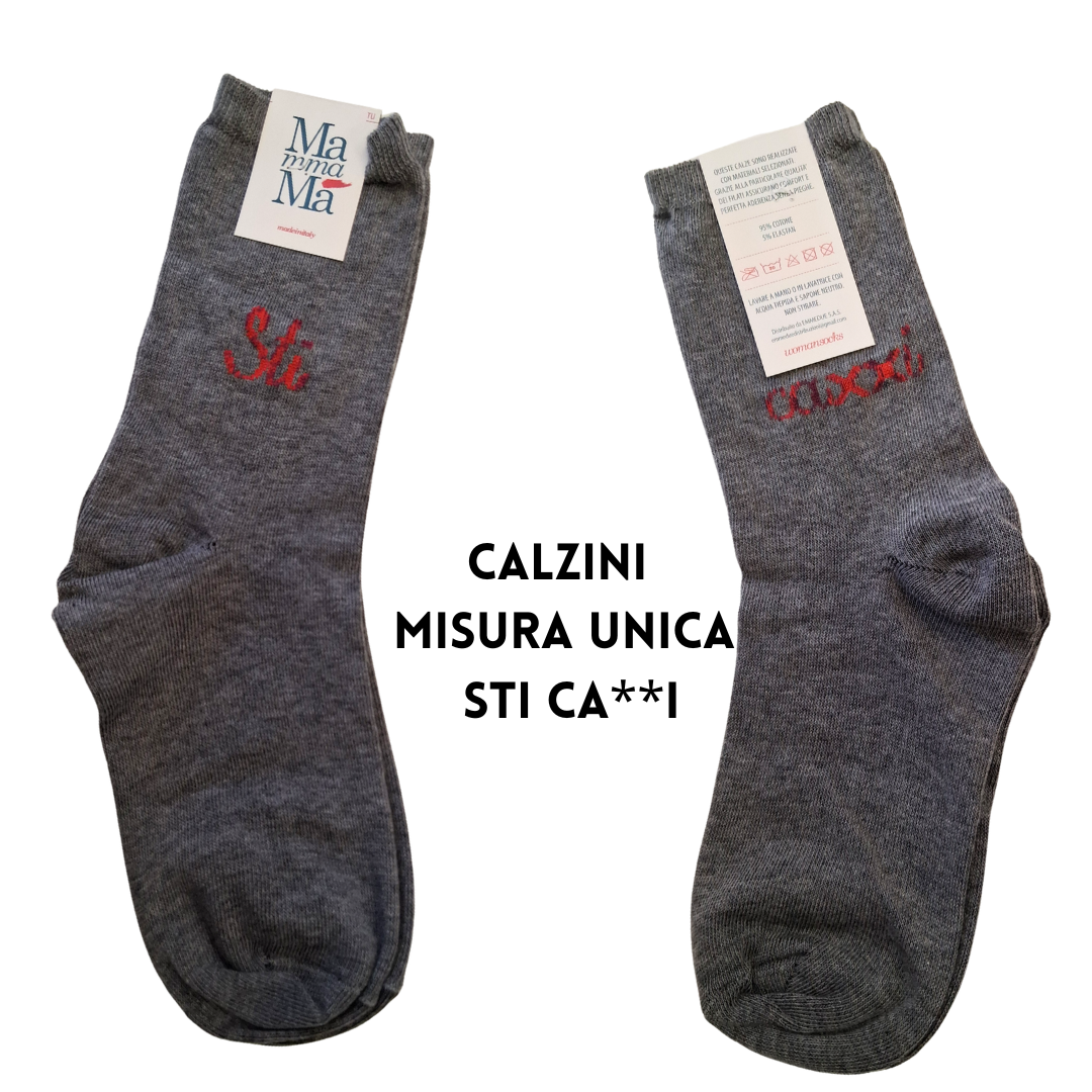 Box 3 Pack Calzini "Mamma Ma" – Hello Weekend, Ciao Amore, Sti Ca