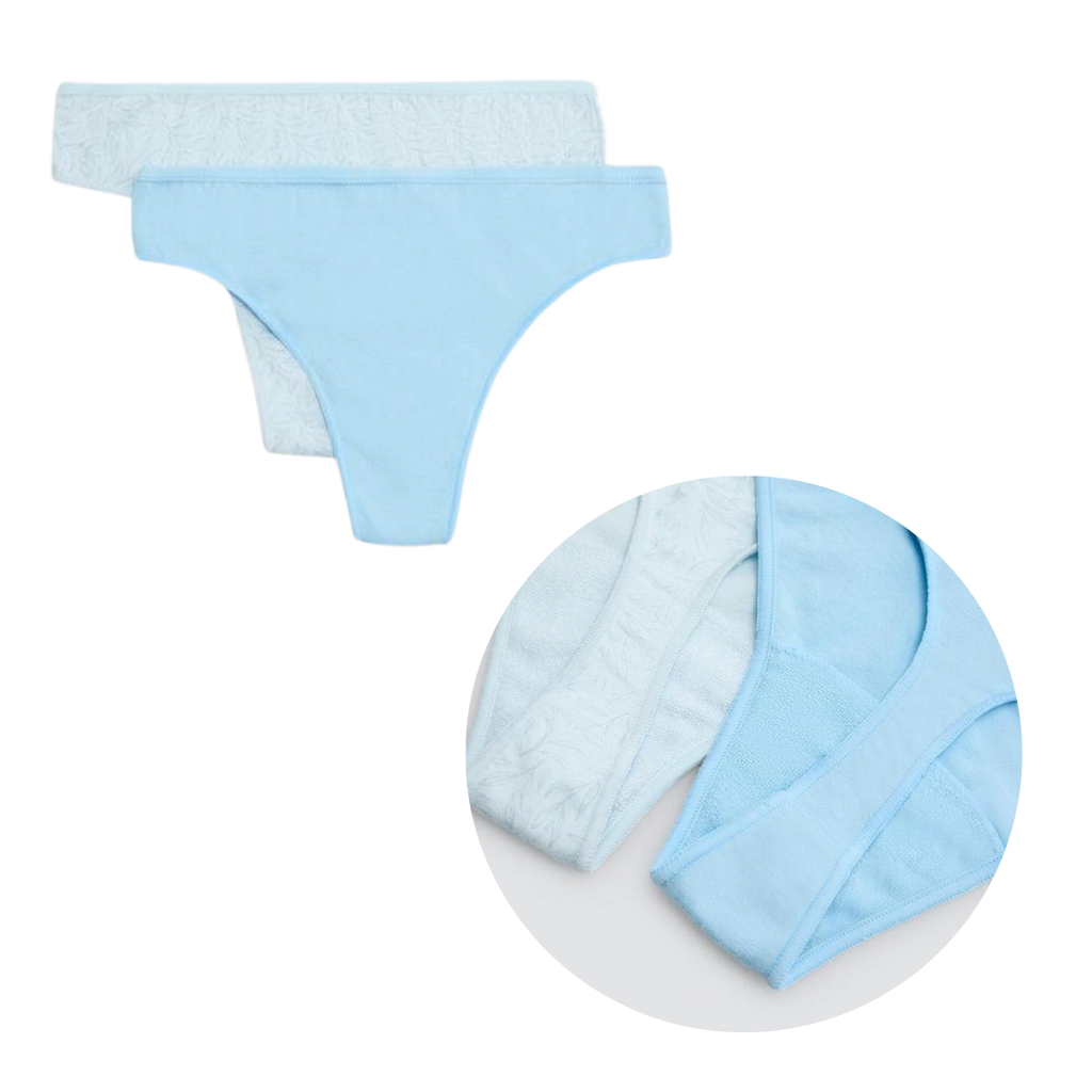 TANGA BI-PACK  GIALLO - ROSA - CELESTE