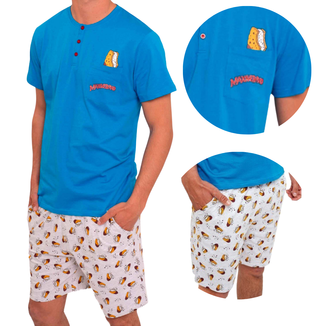 PIGIAMA M/M "MAXIVERANO" BISCOTTO GELATO