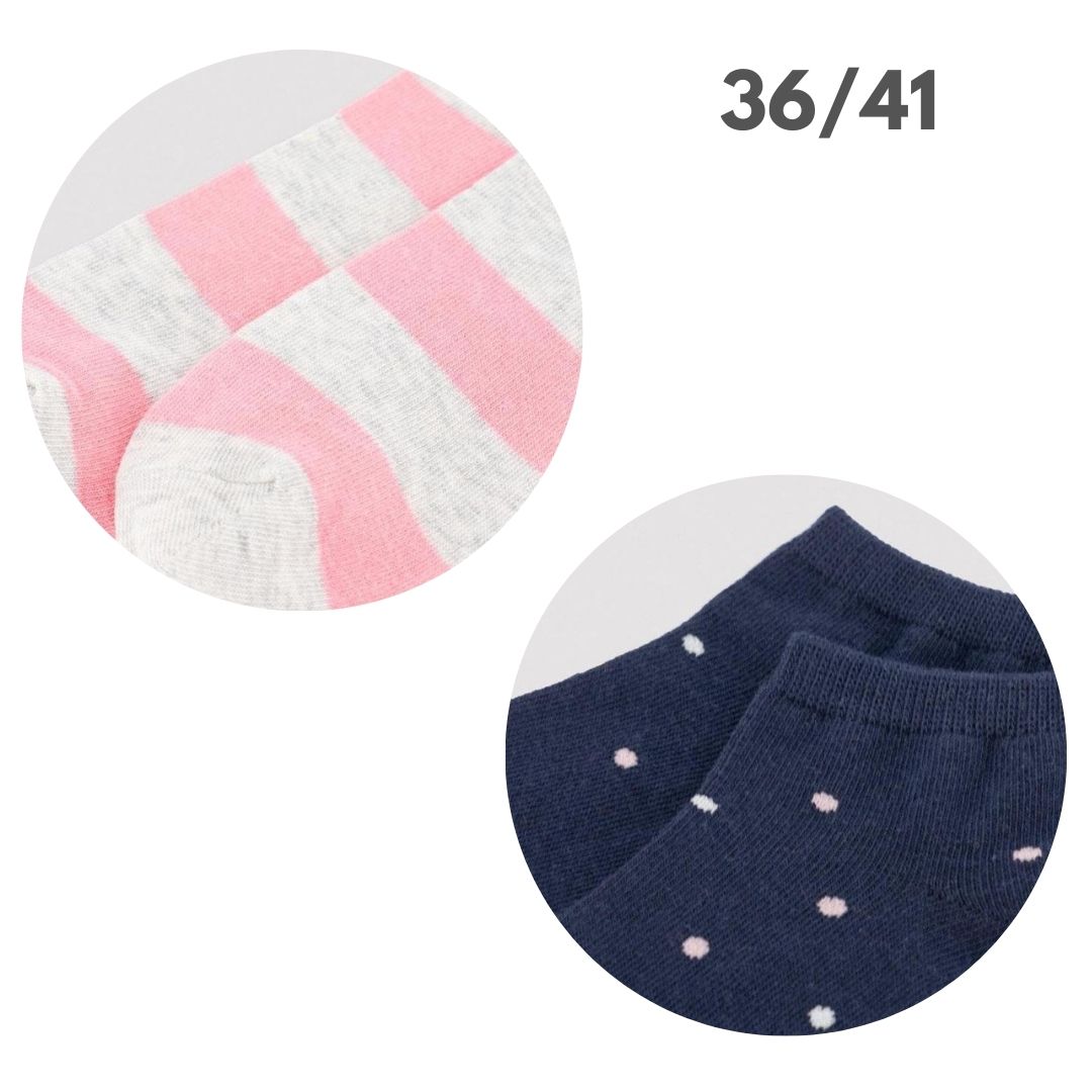 3 PAIA DI CALZE DI COTONE DISEGNATE