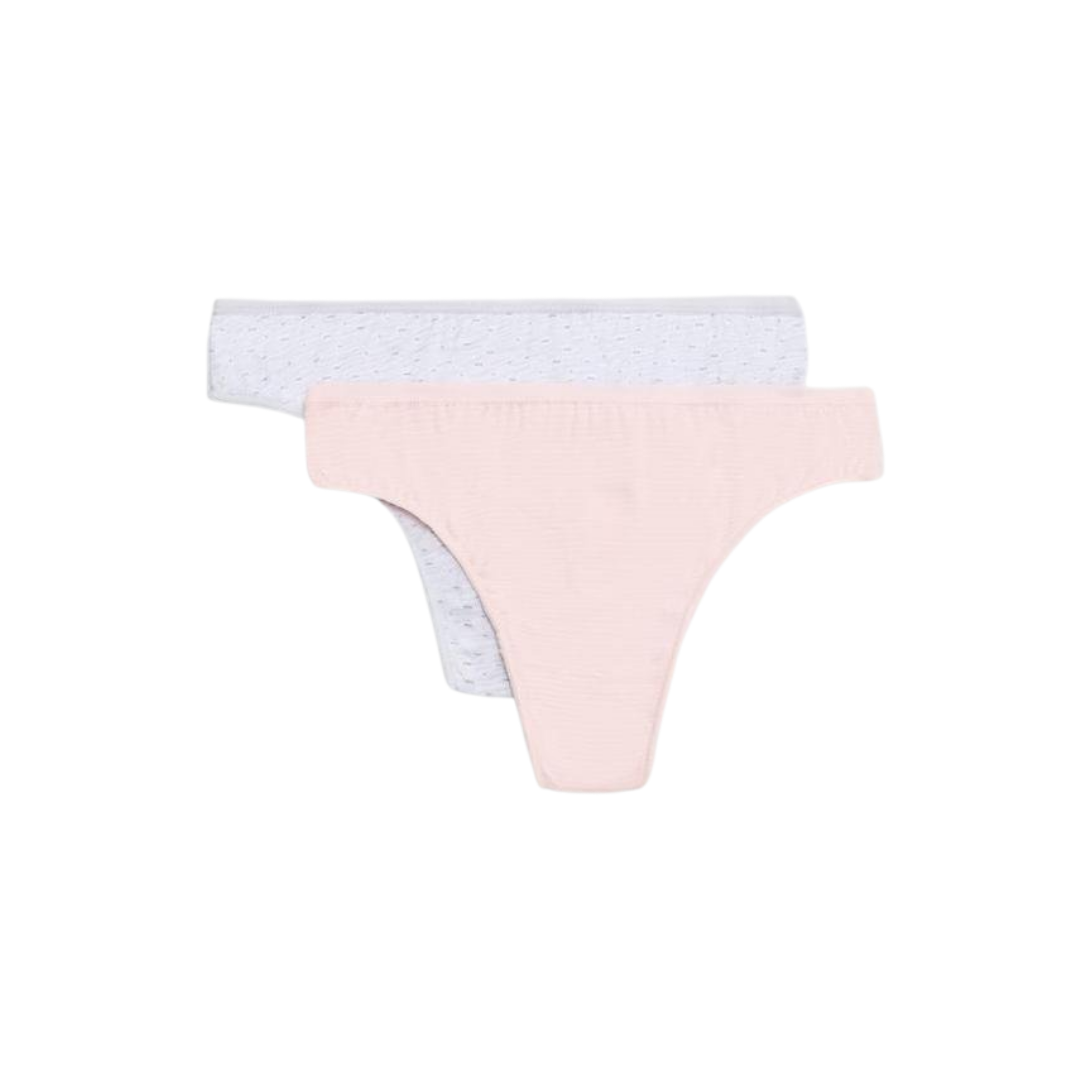 TANGA BI-PACK  GIALLO - ROSA - CELESTE