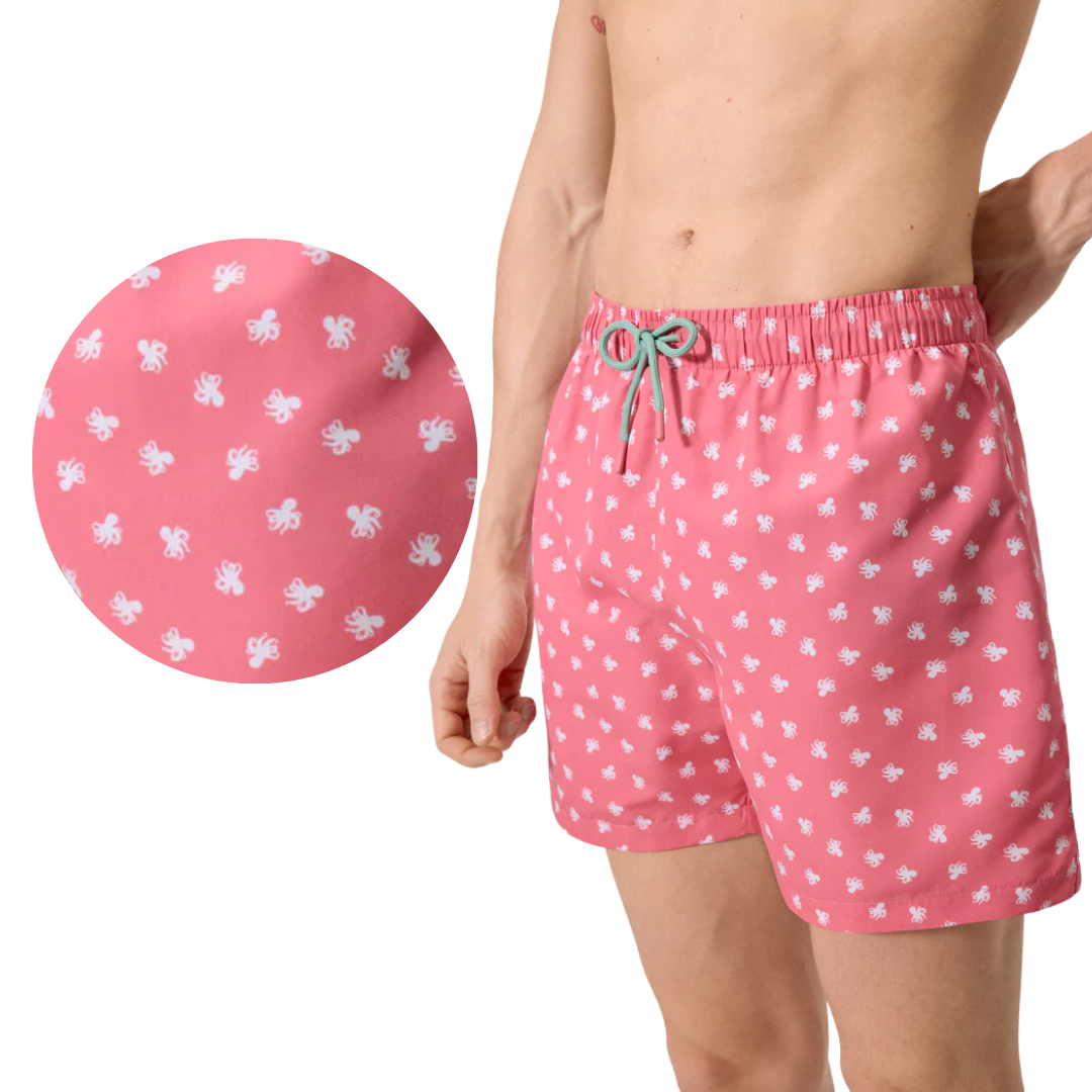 COSTUME MARE UOMO CON DISEGNI POLPO