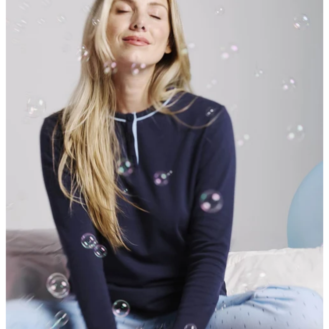 Pigiama in Cotone Felpato Donna "Polka Dot"