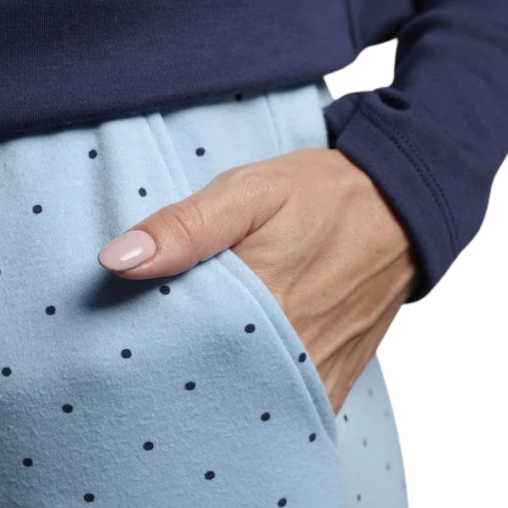Pigiama in Cotone Felpato Donna "Polka Dot"