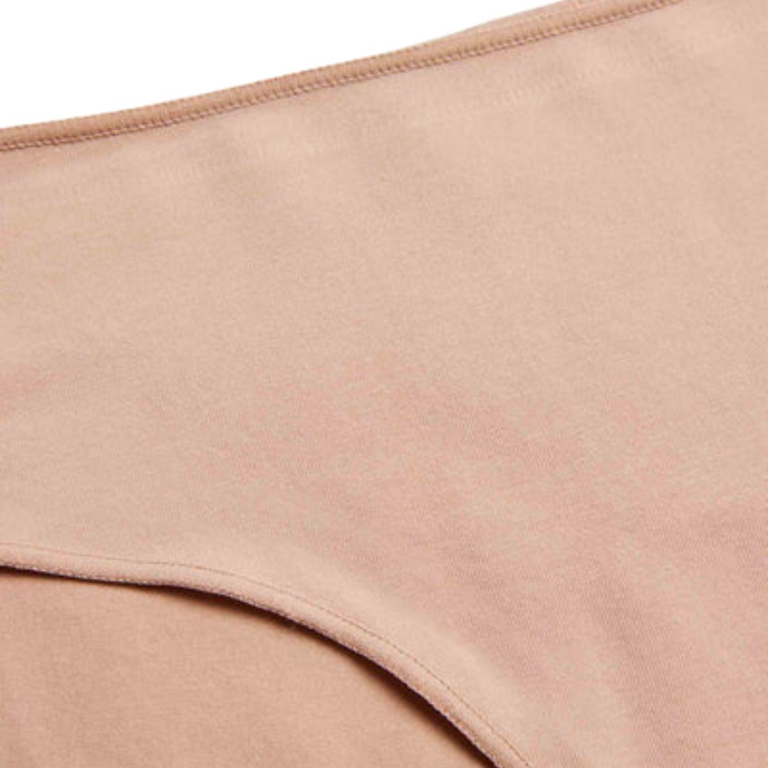 Slip Donna midi in cotone con tassello in spugna