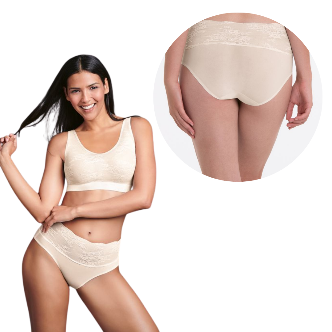 Slip Essentials Anita con pizzo cuciture termosaldate invisibili