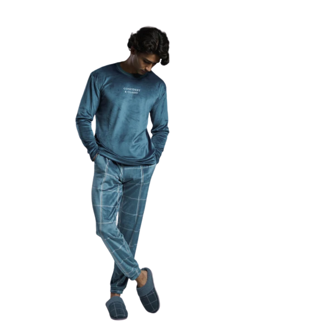Pigiama Uomo in Ciniglia "Confident & Classy"