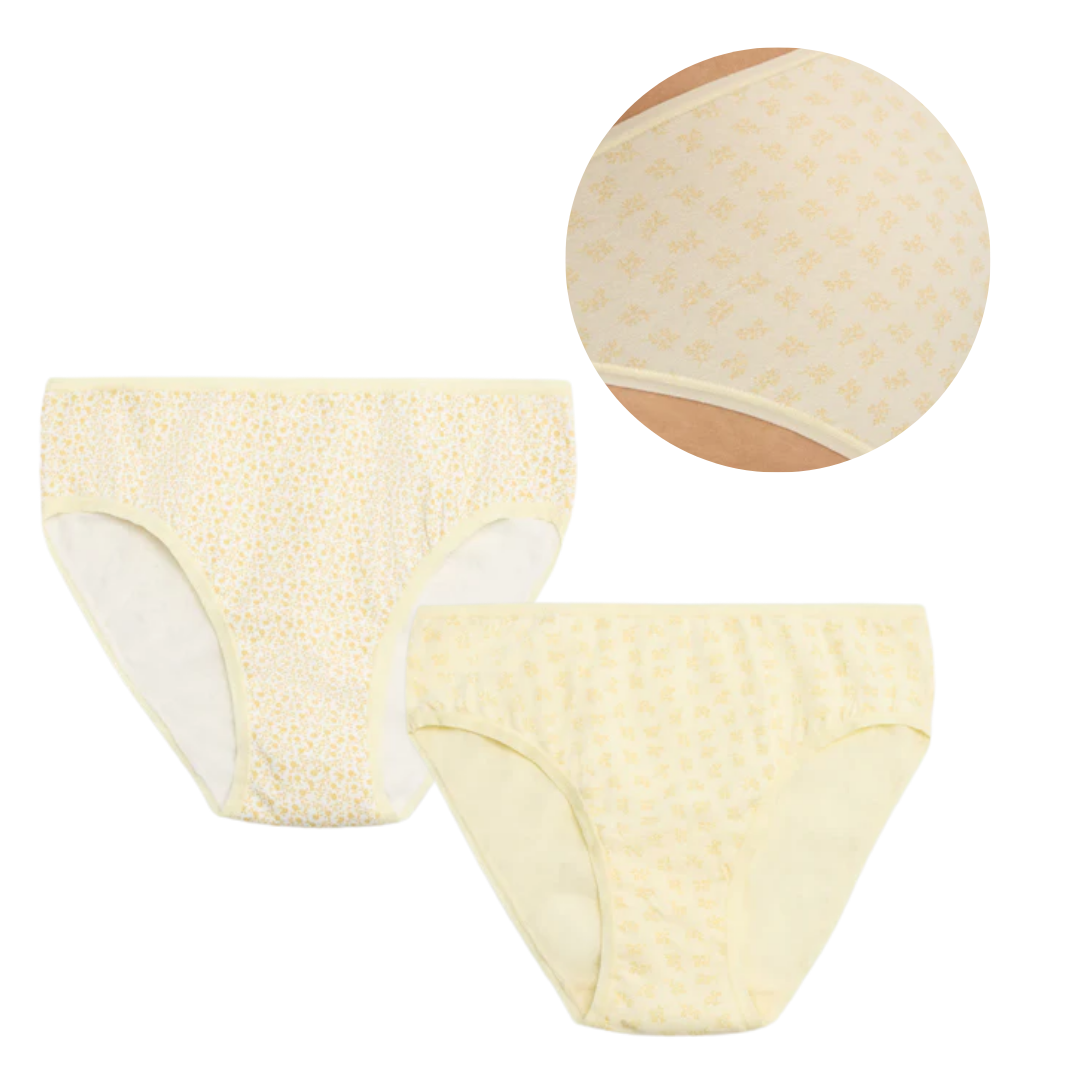 SLIP MIDI BI-PACK  GIALLO - CELESTE - ROSA