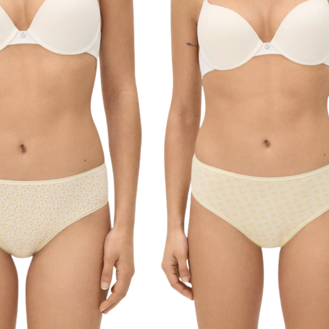 SLIP MIDI BI-PACK  GIALLO - CELESTE - ROSA