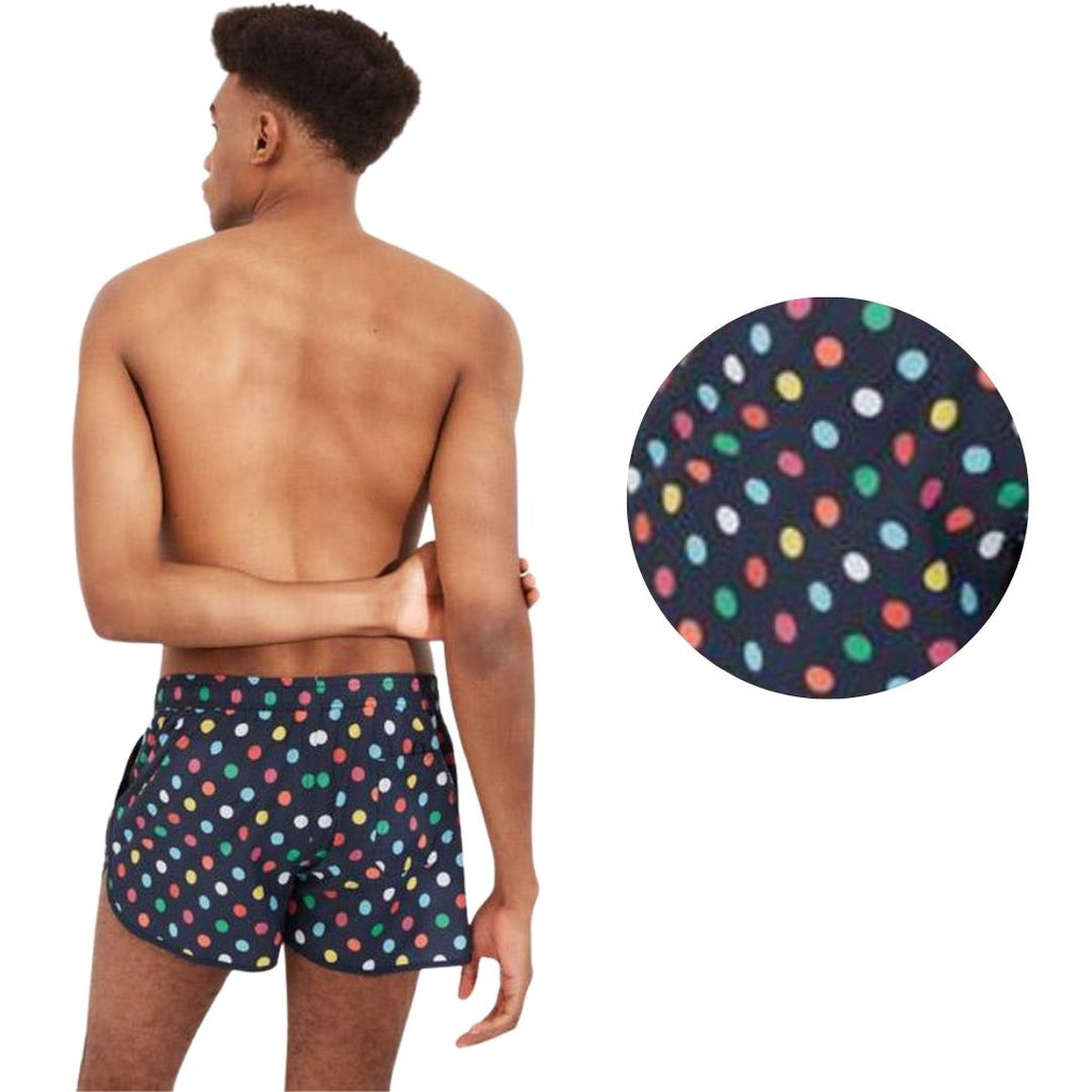 BOXER MARE UOMO BLU A POIS MULTICOLOR