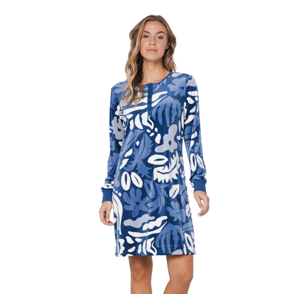 CAMICIA DA NOTTE  M/L CINIGLIA