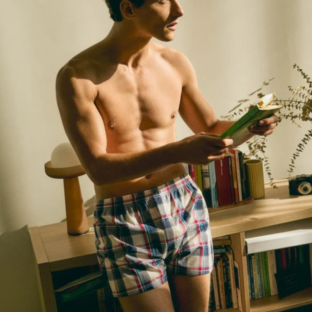Boxer da Uomo in Cotone a Quadri