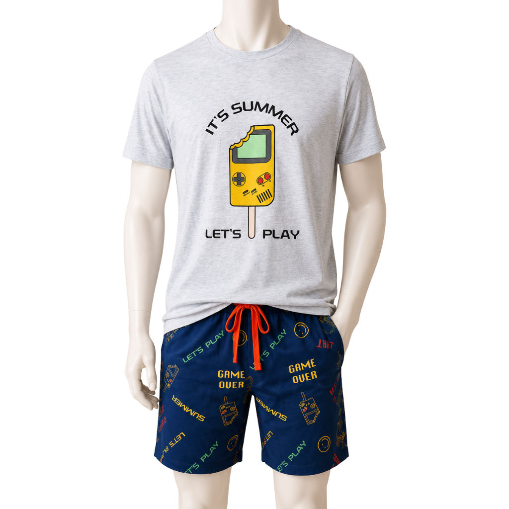 PIGIAMA MEZZA MANICA CON GAME BOY A FORMA DI GELATO