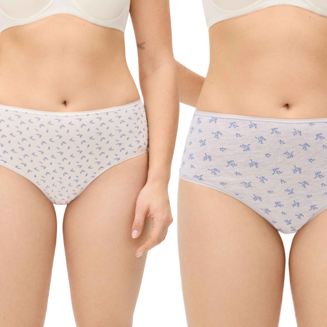 SLIP ALTO BI-PACK  BIANCO LATTE E GRIGIO