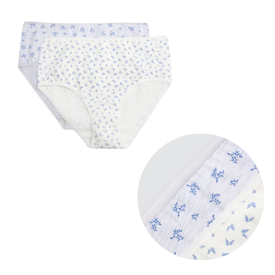 SLIP ALTO BI-PACK  BIANCO LATTE E GRIGIO