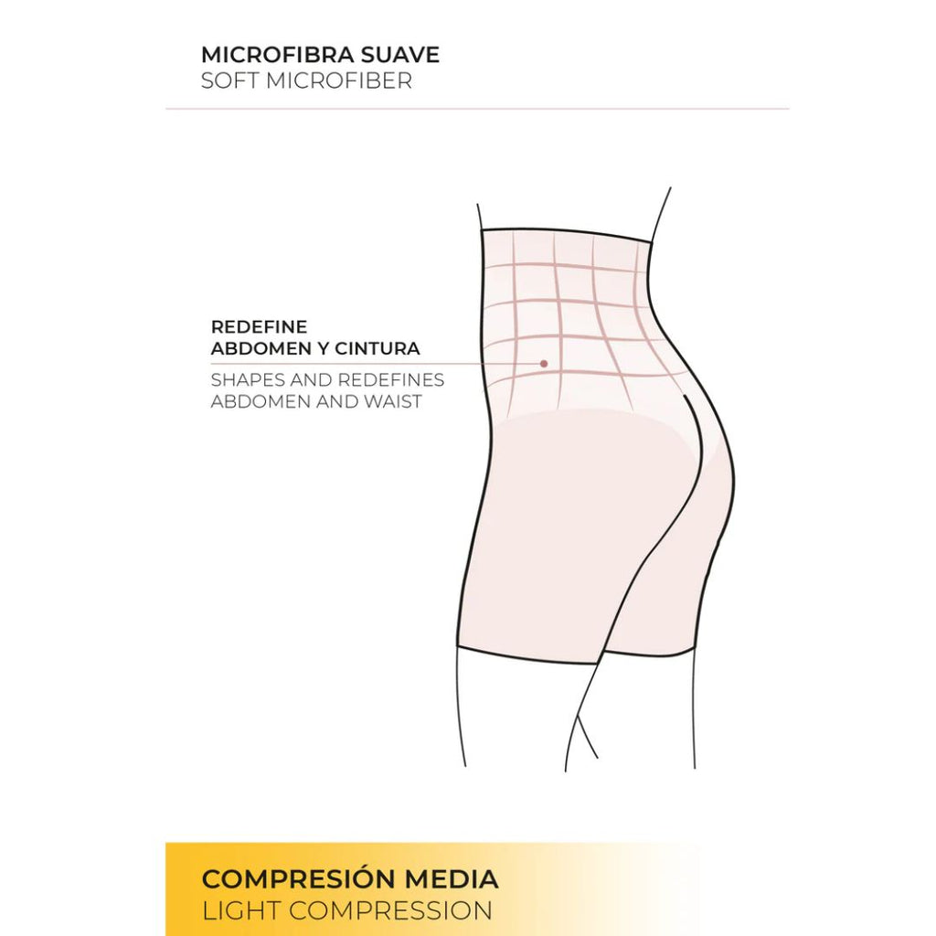 Guaina contenitiva alta con gambe seconda pelle