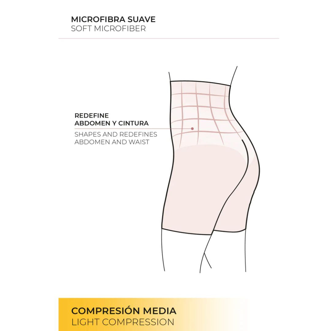 Guaina contenitiva alta con gambe seconda pelle