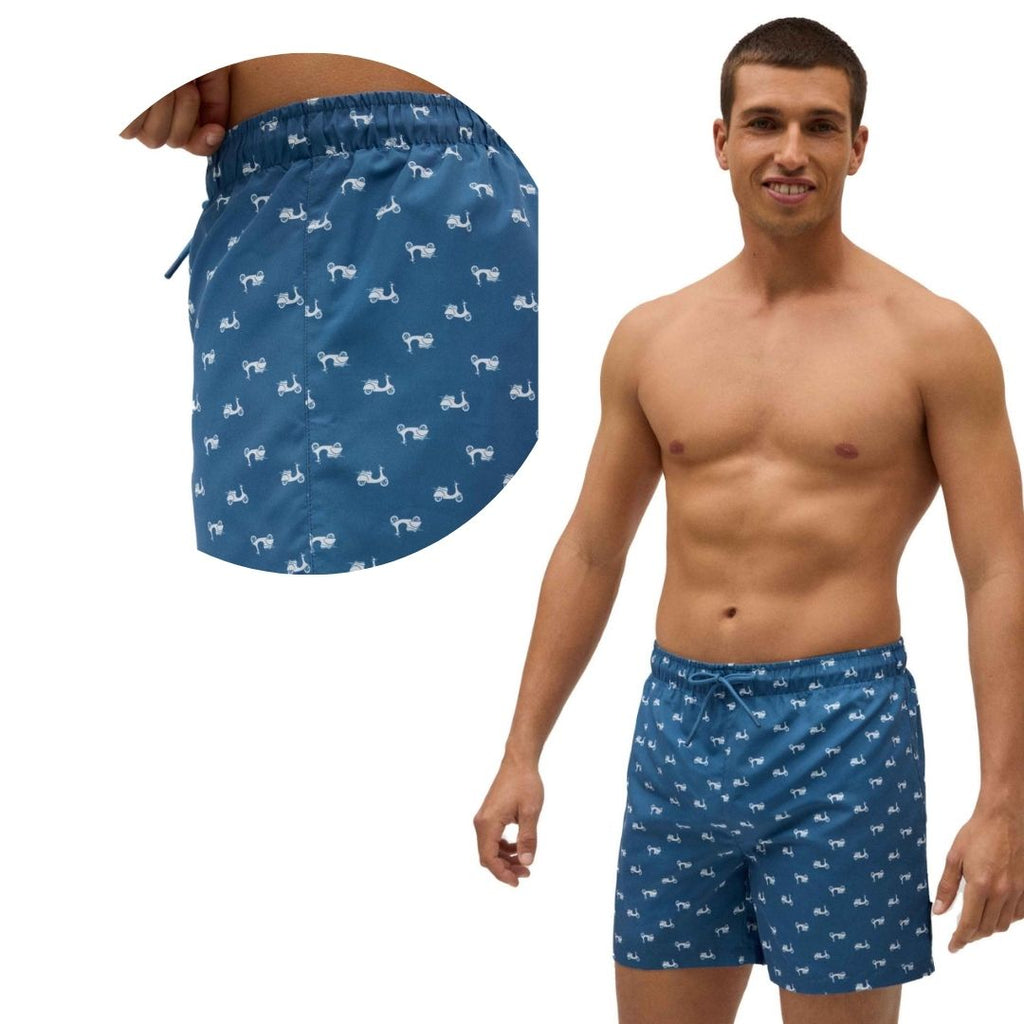 BOXER MARE UOMO AVIO CON DISEGNI MOTO-VESPA