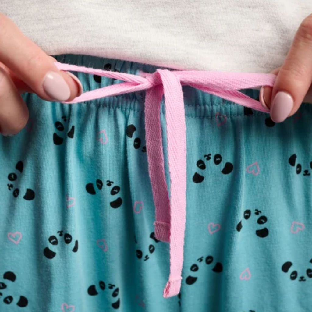 Pigiama Donna pantalone e manica lunga  "Lazy Day Panda"