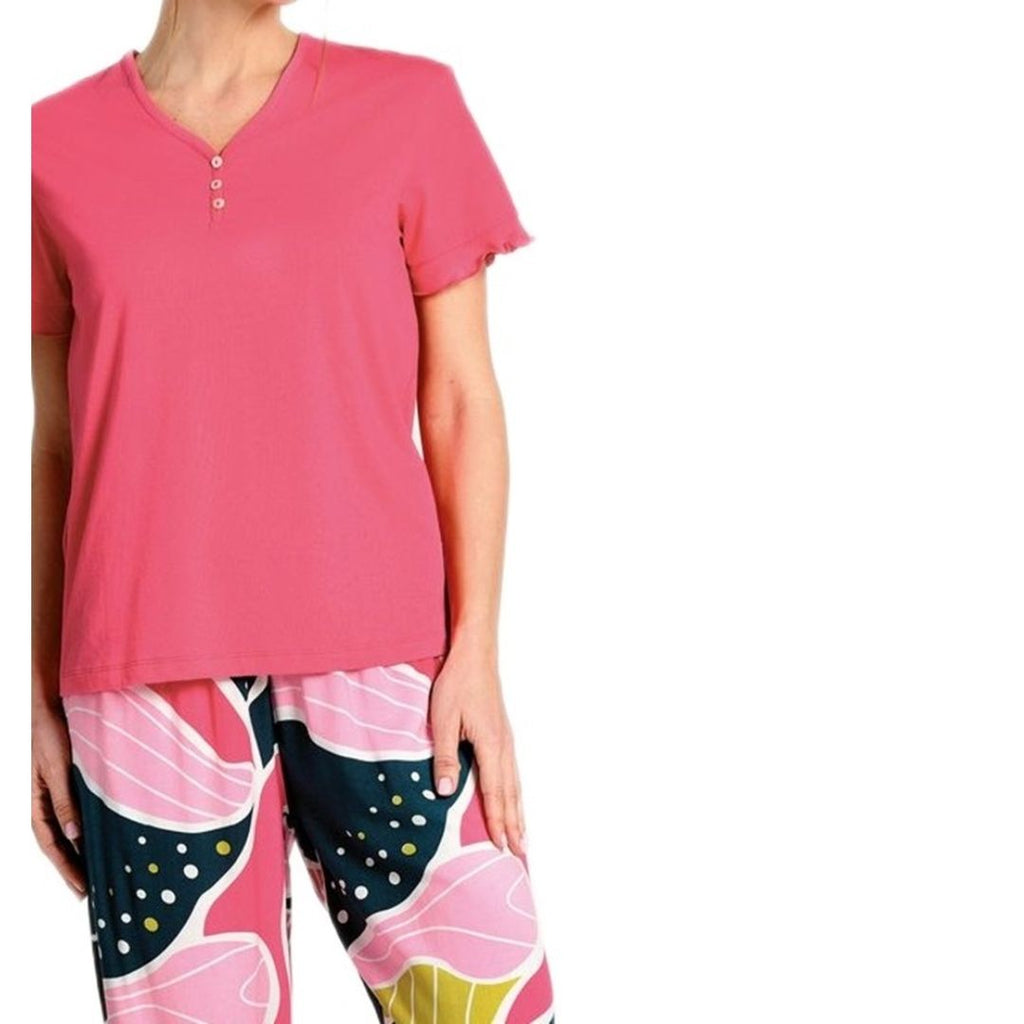 PIGIAMA Donna mezza manica pantalone lungo in cotone