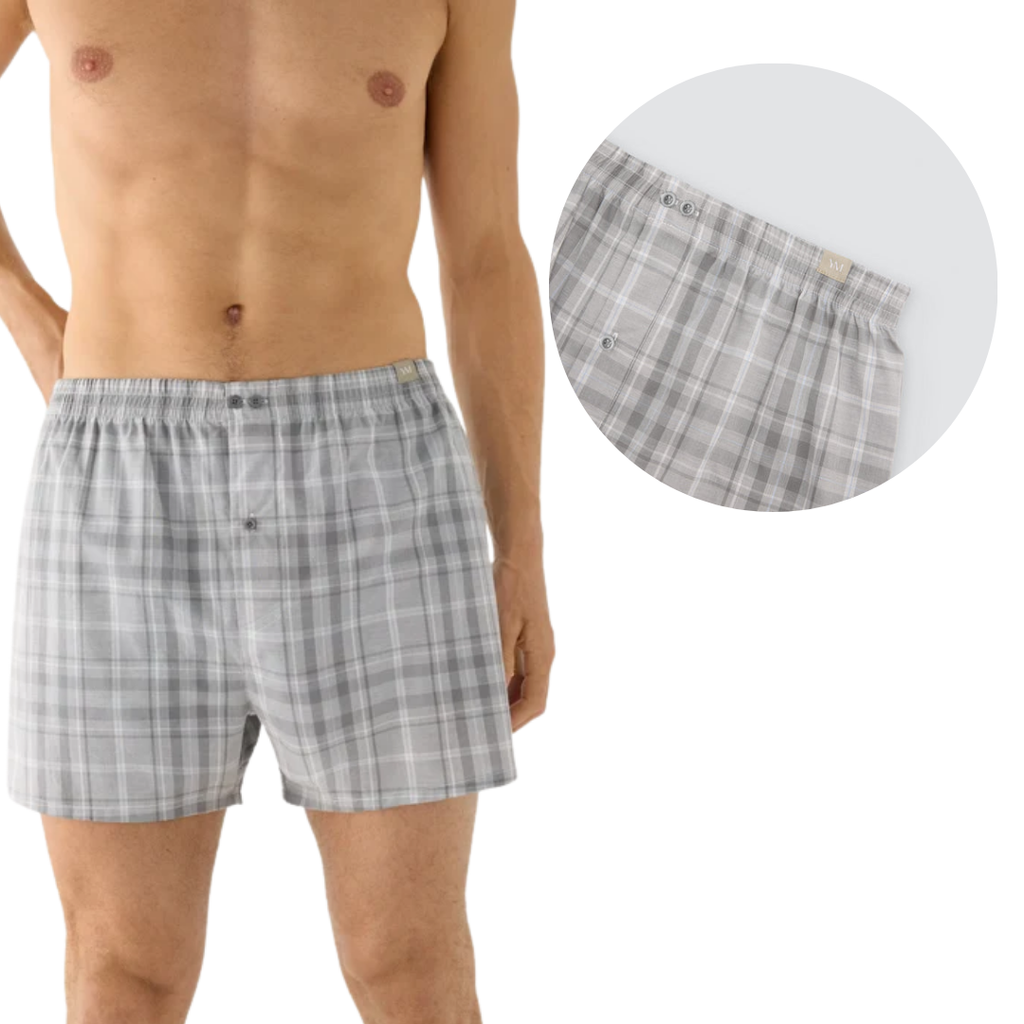 Boxer Uomo in Tela di Puro Cotone a Quadri –