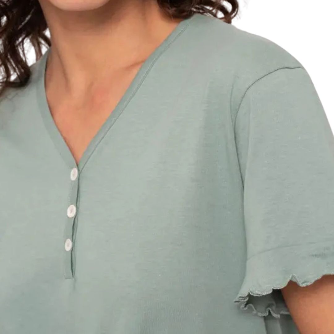 Pigiama DONNA mezza manica colore verdino