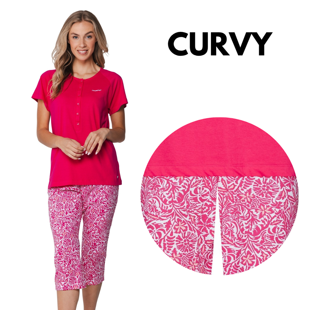 PIGIAMA M/M  FUCSIA CON SCRITTA "COZY DAYS"